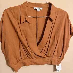 Women's Tan Top and Bottom Set